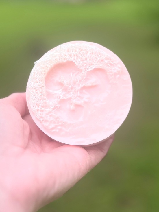 Hand Crafted Other - Handmade - Loofah Soap - Strawberry